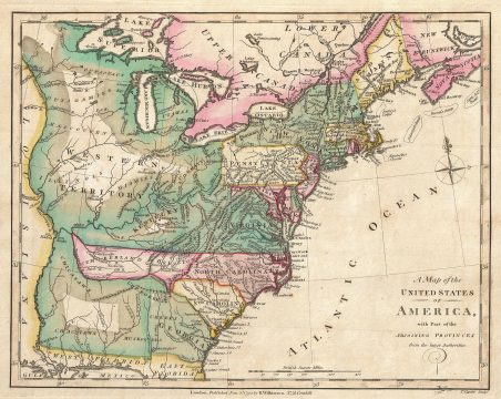 1794 Wilkinson Map of the United States
