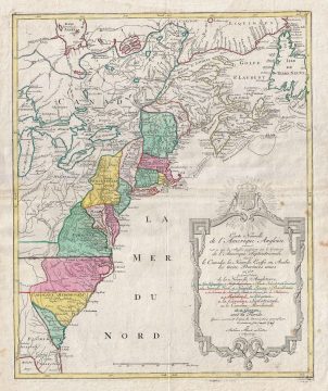 1776 Lotter Map of the United States at the Outbreak of the Revolutionary War
