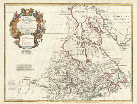1783 De L'Isle Map of the United States and Canada
