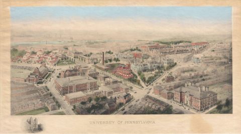 1910 Richard Rummell View of the University of Pennsylvania