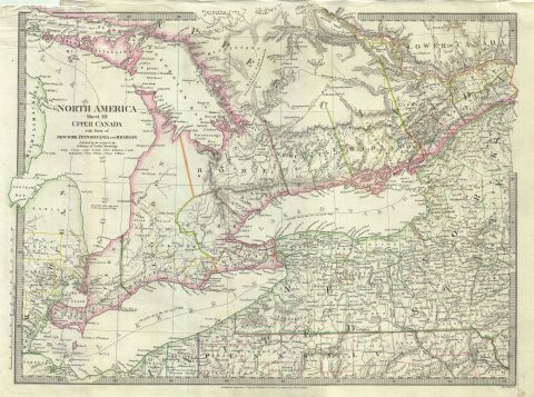 1832 S.D.U.K. Map of Ontario and the Great Lakes