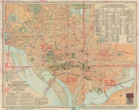 1912 Foster and Reynolds Map or Plan of Washington DC