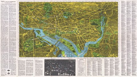 1938 Pictorial Map of Washington D.C.