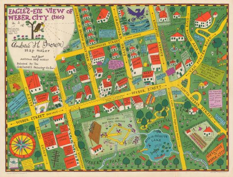 1935 Amos 'n' Andy Pictorial Map of Weber City