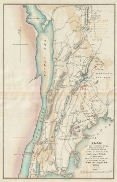 1832 Plan or Map of Westchester County, New York