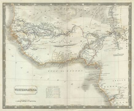 1835 Hall Map of Western Africa