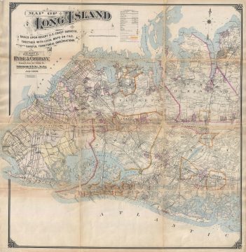 1896 Hyde Map of Western Long Island, New York (Brooklyn, Queens, Nassau County)