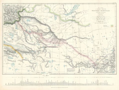 1873 Elias Map of Western Mongolia and northern China
