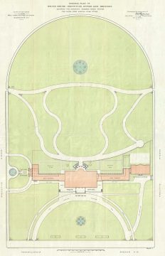 1903 F.D. Owen Map or Plan of the White House