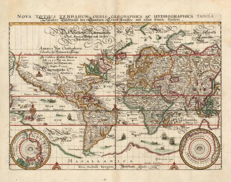 1646 Merian Map of the World