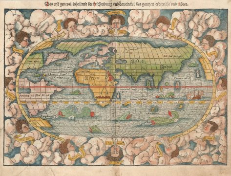 1550 Münster Map of the World