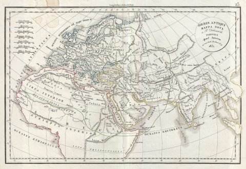 1832 Delamarche Map of the Ancient World: Europe, Africa, Asia