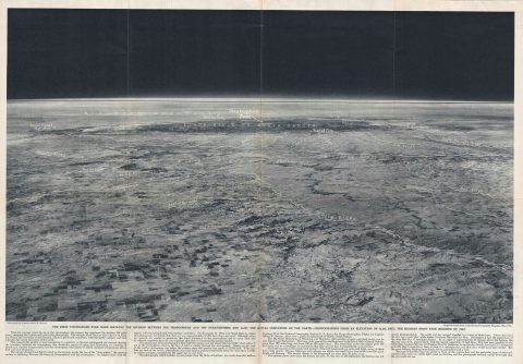 1936 National Geographic View from the Highest Point Above Earth (South Dakota)