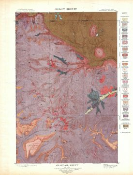 1904 USGS Geologic Map of Crandall, Yellowstone National Park