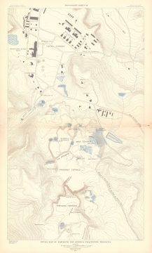 1904 U.S.G.S Topographic Map of Travertine Terraces, Yellowstone National Park