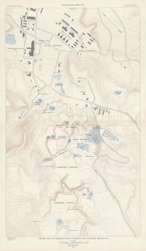 1904 USGS Topographic Map of Mammoth Springs Travertine Terraces, Yellowstone National Park