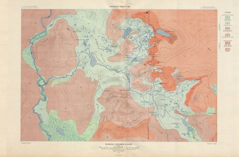 1904 USGS Geologic Map of Norris Geyser Basin, Yellowstone National Park