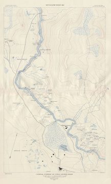 1904 USGS Topographic Map of Upper Geyser Basin, Yellowstone National Park